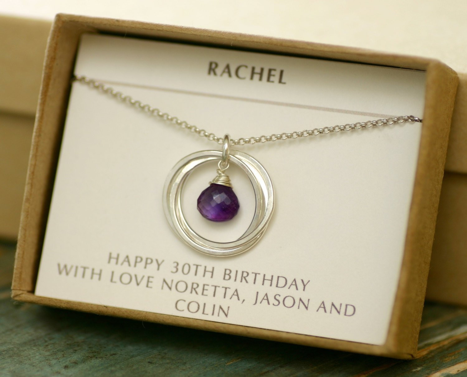 Best ideas about 30th Birthday Gifts For Daughter
. Save or Pin 30th birthday t for her amethyst necklace for daughter 3 Now.