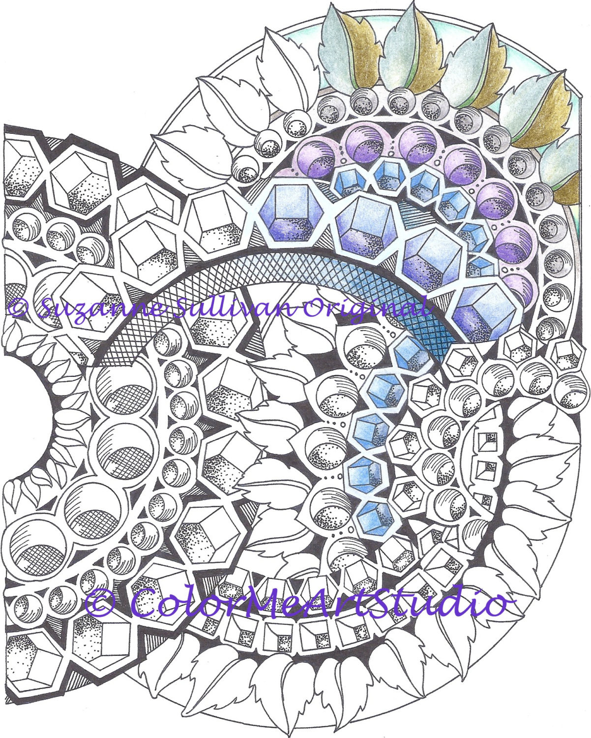 3D Coloring Pages For Adults
 Adult Coloring Page Printable Download 3D Coloring Page