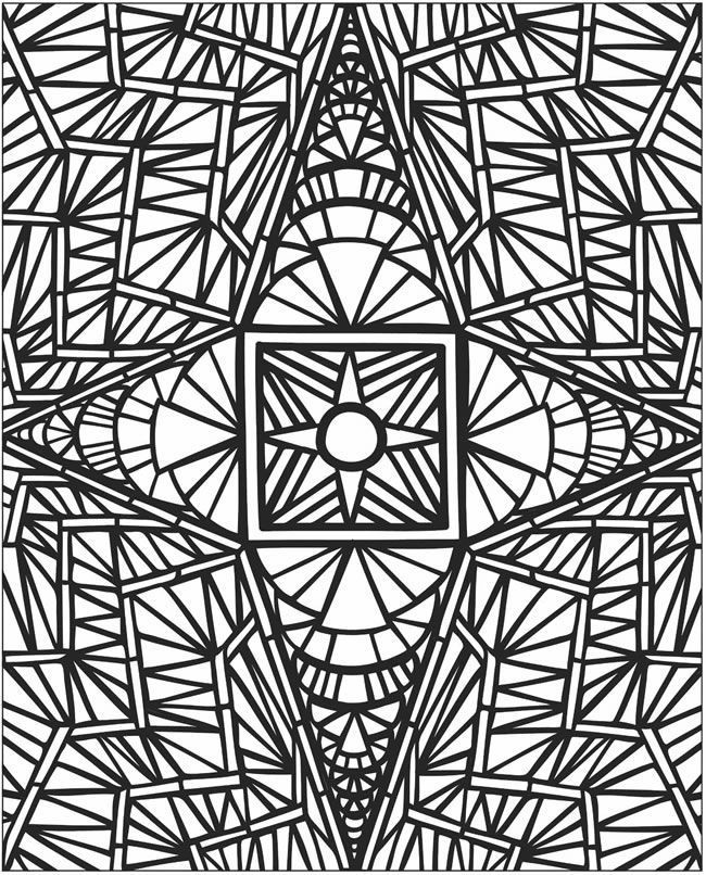 3D Coloring Pages For Adults
 Mosaic Patterns Coloring Pages Coloring Home