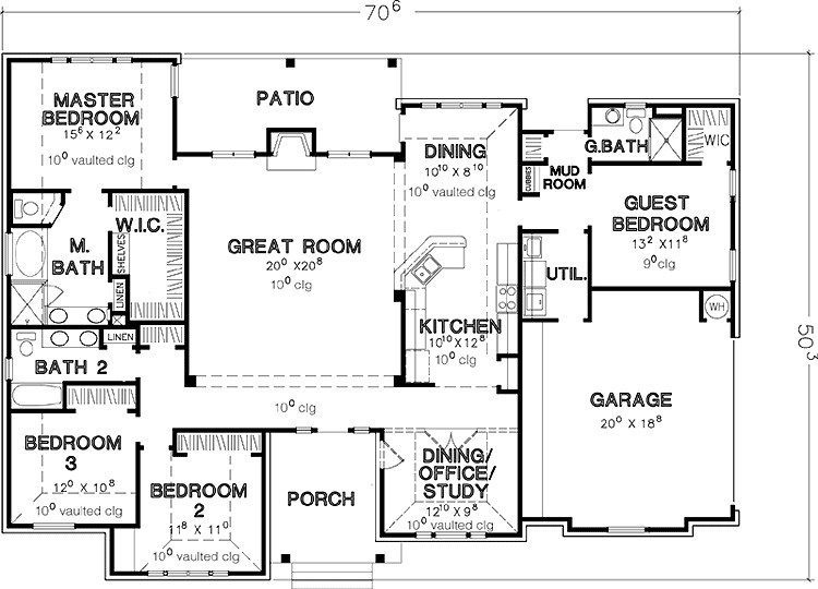 Best ideas about 4 Bedroom House Plans
. Save or Pin 4 Bedroom Single Story House Plans Now.