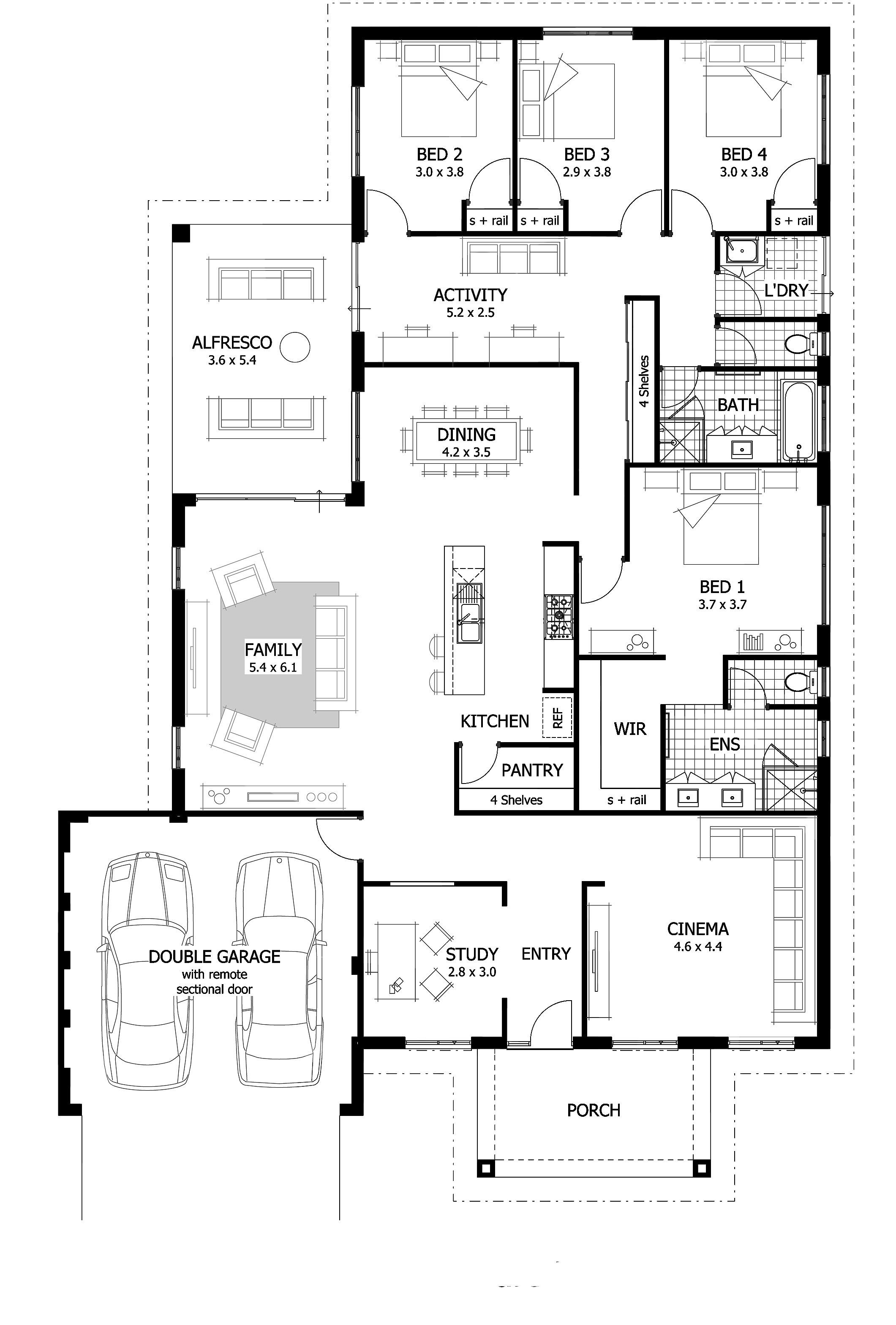 Best ideas about 4 Bedroom House Plans
. Save or Pin 4 Bedroom House Plans & Home Designs Now.