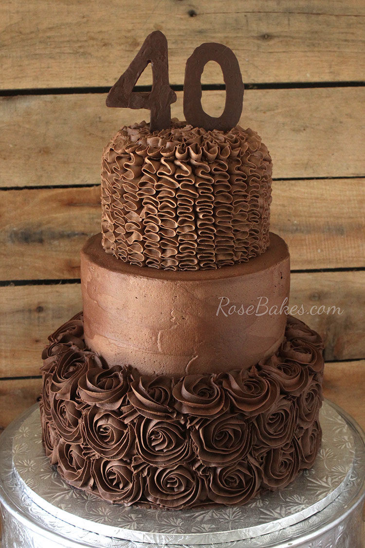 Best ideas about 40th Birthday Cake
. Save or Pin A Chocolate Chocolate 40th Birthday Cake Rose Bakes Now.