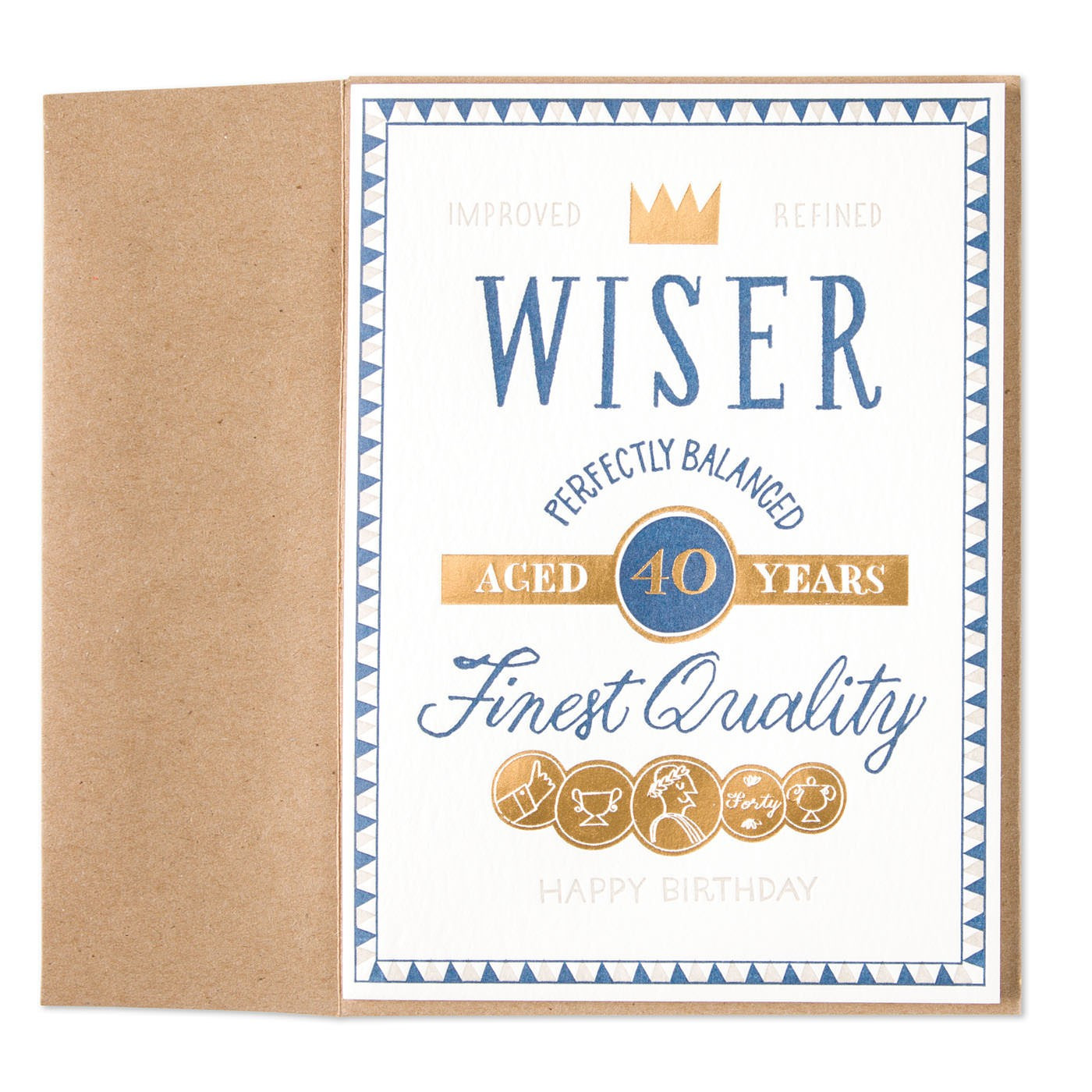 40th Birthday Card
 Wiser 40th Birthday Card