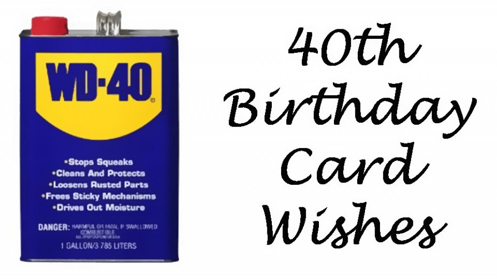 40th Birthday Card
 40th Birthday Wishes Messages and Poems to Write in a
