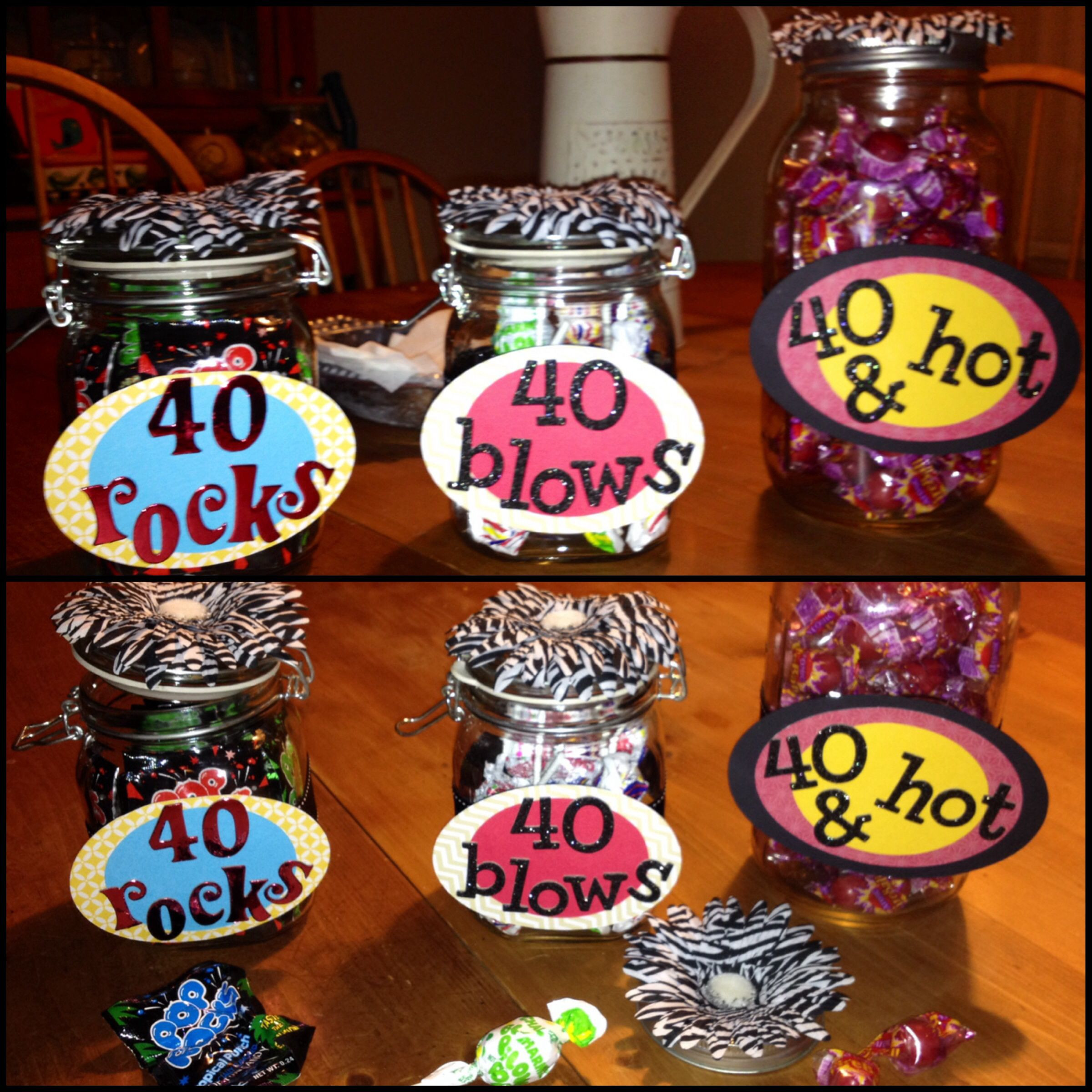 40th Birthday Decorations For Him
 My latest 40th birthday party favors for a BFF 40 Rocks