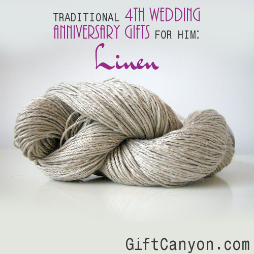 4Th Anniversary Gift Ideas For Him
 Traditional 4th Wedding Anniversary Gifts for Him Linen