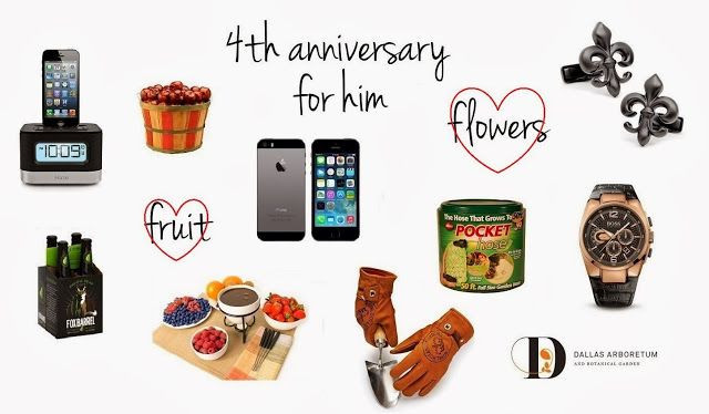 4Th Wedding Anniversary Gift Ideas For Him
 4th anniversary t ideas for husband
