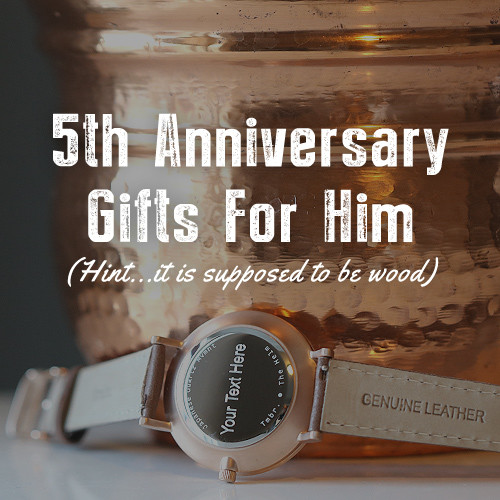 5 Year Anniversary Gift Ideas
 Wood 5th Anniversary Gifts for Him Tmbr
