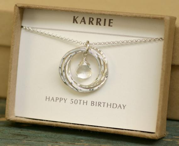 50Th Birthday Gift Ideas For Wife
 50th birthday t April birthstone jewelry by