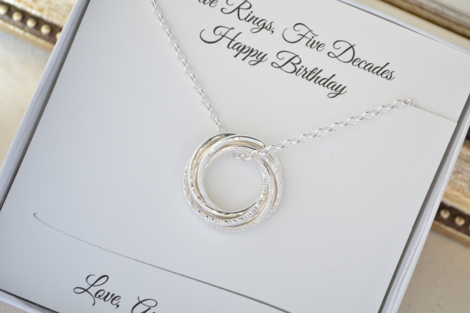 50Th Birthday Gift Ideas For Wife
 50th Birthday necklace for wife 50th Birthday t for women