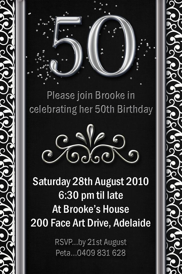 50th Birthday Invitations For Her
 50th Birthday Invitations For Men