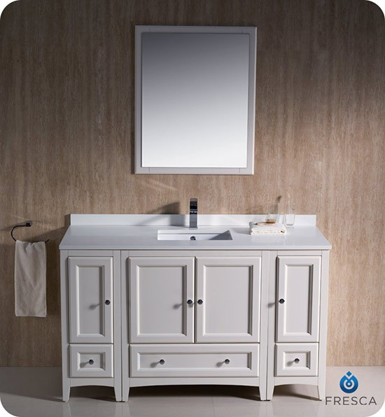 Best ideas about 54 Inch Bathroom Vanity
. Save or Pin Fresca Oxford single 54 inch Transitional Bathroom Now.