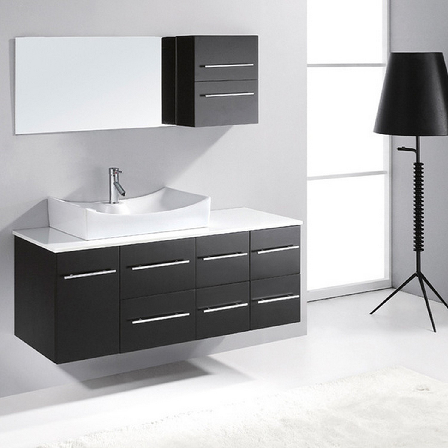 Best ideas about 54 Inch Bathroom Vanity
. Save or Pin 54 inch Single Sink Bathroom Vanity Set solid oak wood and Now.