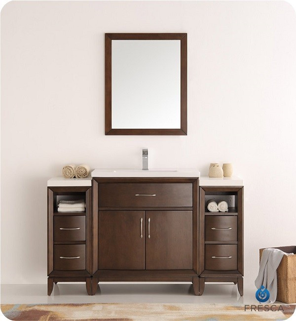 Best ideas about 54 Inch Bathroom Vanity
. Save or Pin Fresca FVN21 AC Cambridge 54 Inch Antique Coffee Now.