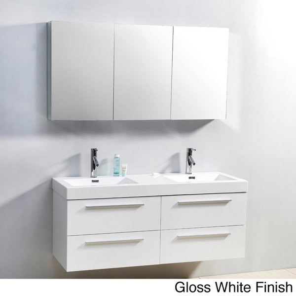 Best ideas about 54 Inch Bathroom Vanity
. Save or Pin Shop Virtu USA Finley 54 inch Double Sink Bathroom Vanity Now.