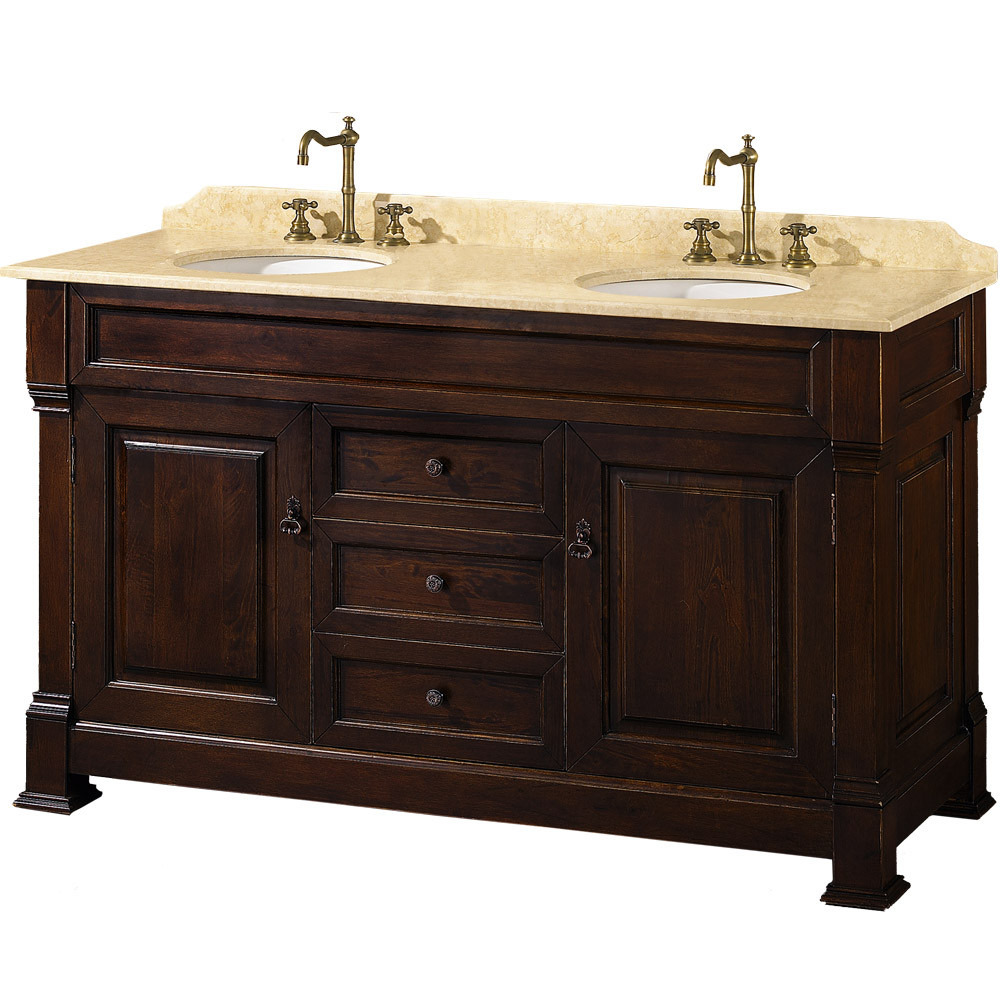 Best ideas about 60 Bathroom Vanity
. Save or Pin 60" Andover 60 Dark Cherry Bathroom Vanity Bathroom Now.