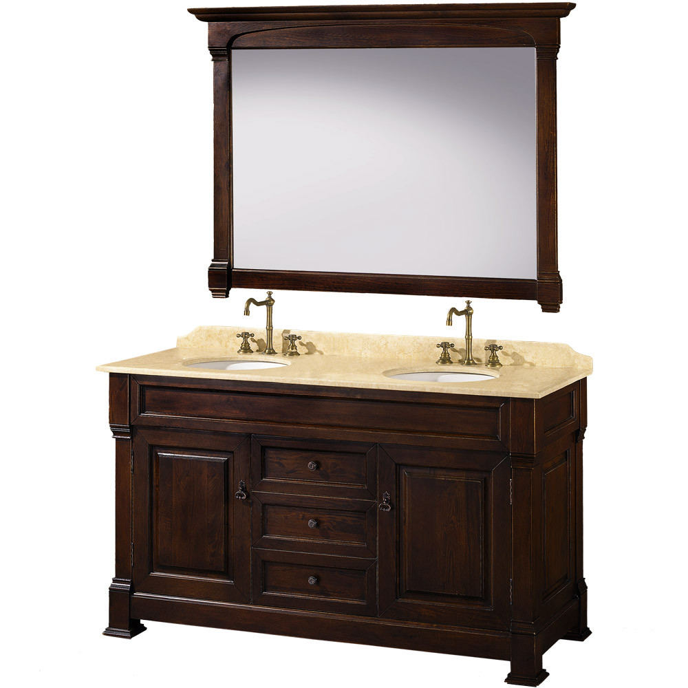 Best ideas about 60 Bathroom Vanity
. Save or Pin 60" Andover 60 Dark Cherry Bathroom Vanity Bathroom Now.