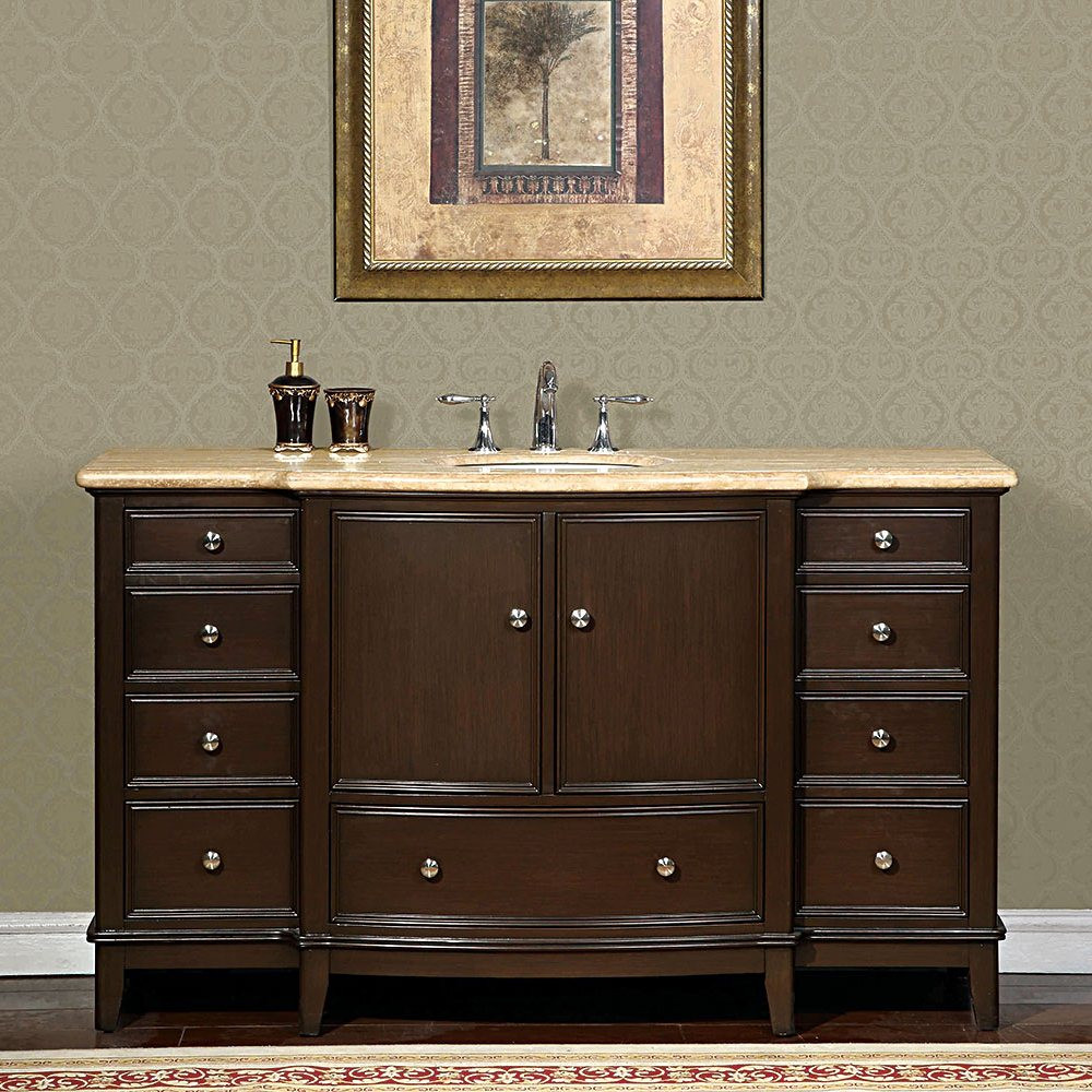 Best ideas about 60 Bathroom Vanity
. Save or Pin 60” Perfecta PA 6003 Bathroom Vanity Single Sink Cabinet Now.