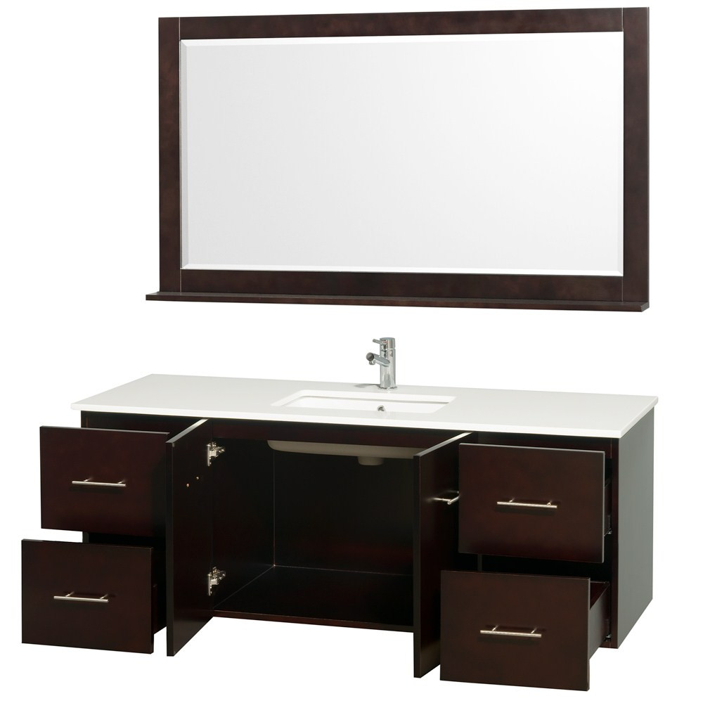 Best ideas about 60 Bathroom Vanity
. Save or Pin 60" Centra Single Bathroom Vanity Set by Wyndham Now.