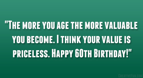 Best ideas about 60 Birthday Quotes
. Save or Pin Happy 60th Birthday Quotes QuotesGram Now.