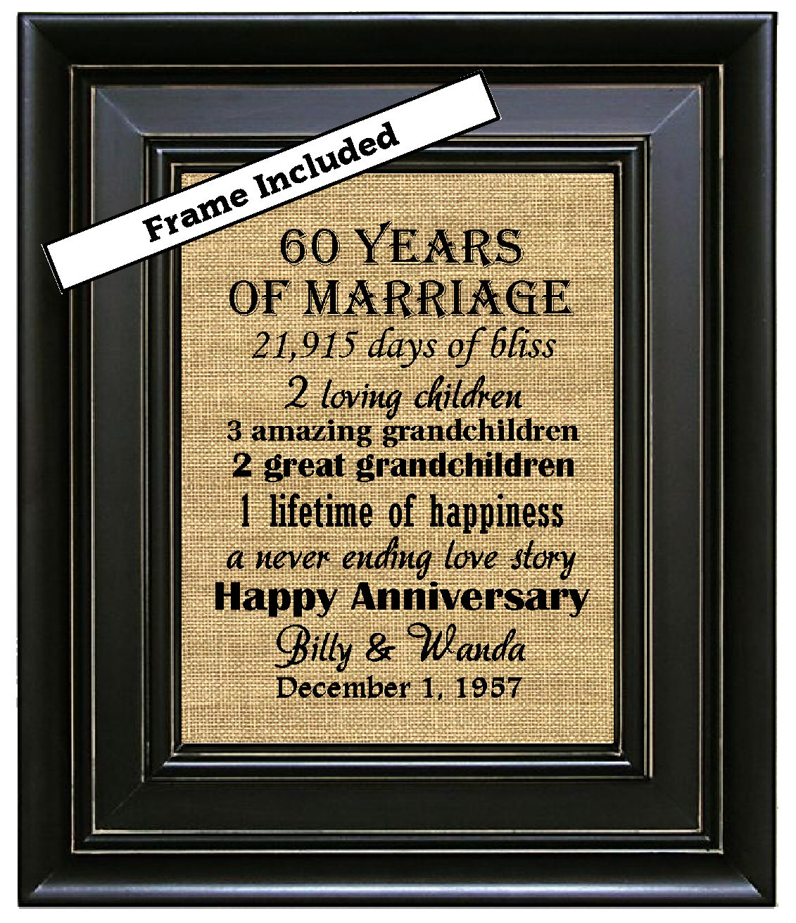 60 Wedding Anniversary Gift Ideas
 What Is The Traditional 60th Wedding Anniversary Gift