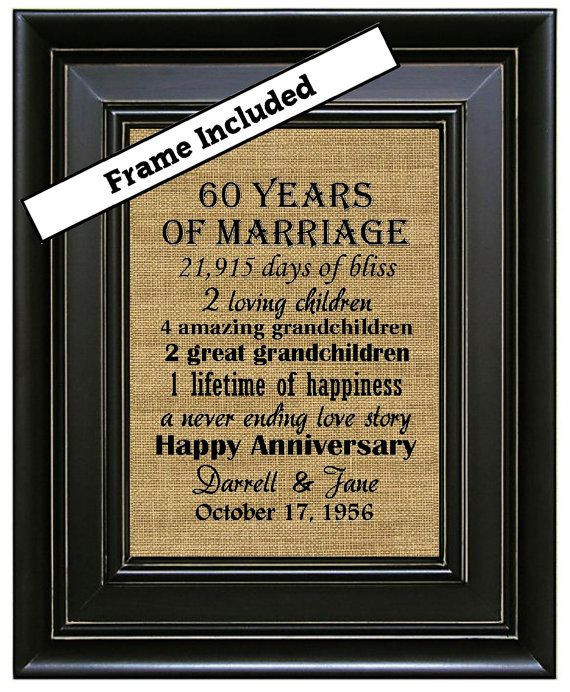 60 Wedding Anniversary Gift Ideas
 17 Best ideas about 60th Anniversary on Pinterest