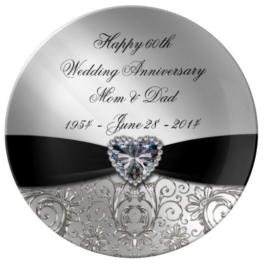 60Th Wedding Anniversary Gift Ideas
 60th Wedding Anniversary Porcelain Plate