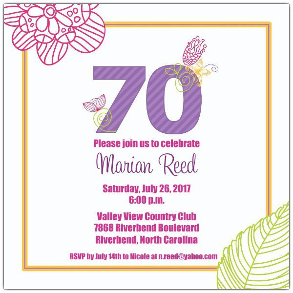 Best ideas about 70 Birthday Invitations
. Save or Pin 15 70th Birthday Invitations Design and Theme Ideas Now.