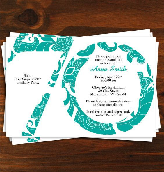 Best ideas about 70 Birthday Invitations
. Save or Pin 15 70th Birthday Invitations Design and Theme Ideas Now.