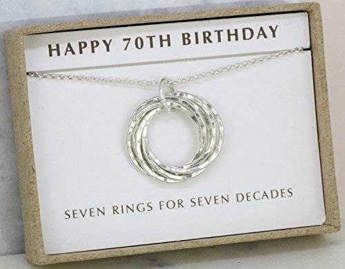 70th Birthday Gifts For Her
 Amazon 70th birthday t for mom necklace 70th