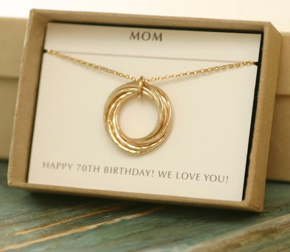 70th Birthday Gifts For Her
 70th birthday t for her gold necklace for mom 7