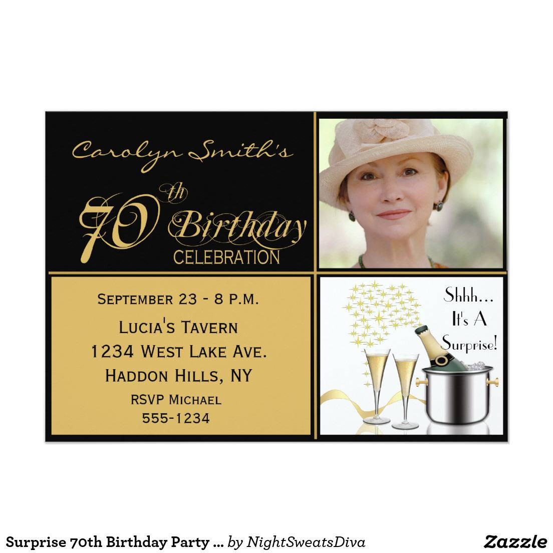 70th Birthday Party Invitations
 70th Birthday Party Invitations