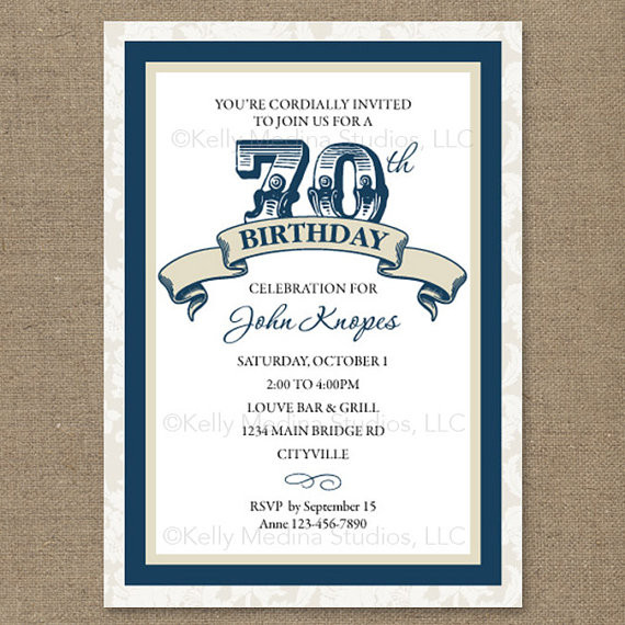 70th Birthday Party Invitations
 8 70th birthday party invitations for your ideas