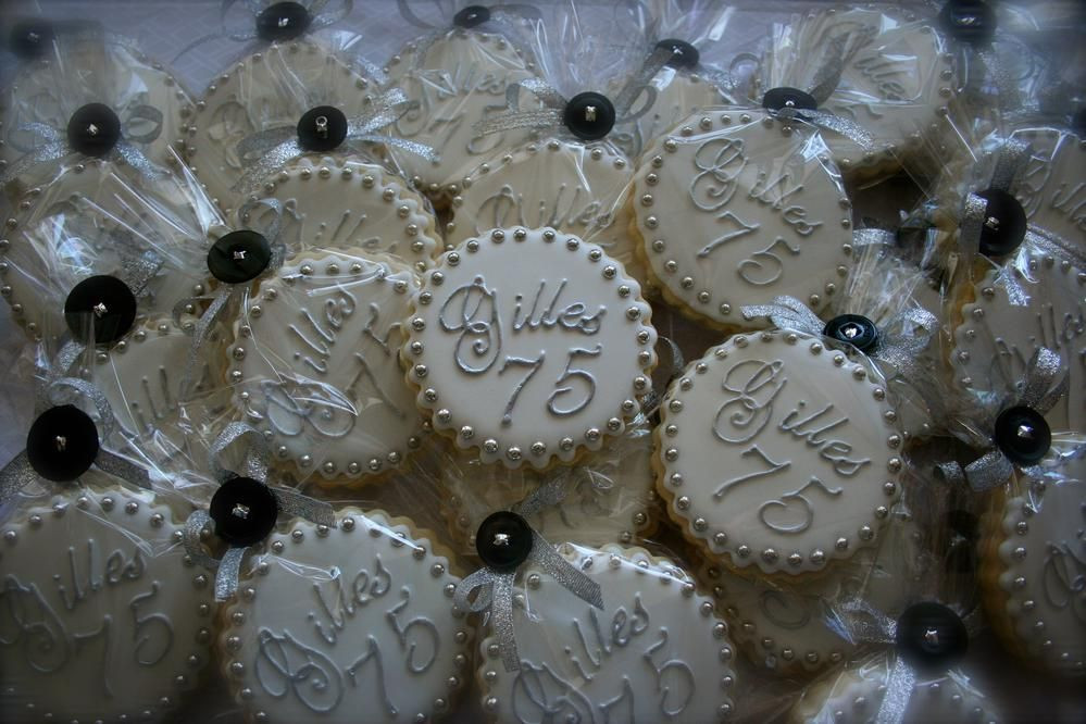 75th Birthday Party Decorations
 75th birthday party favor Cookie Connection
