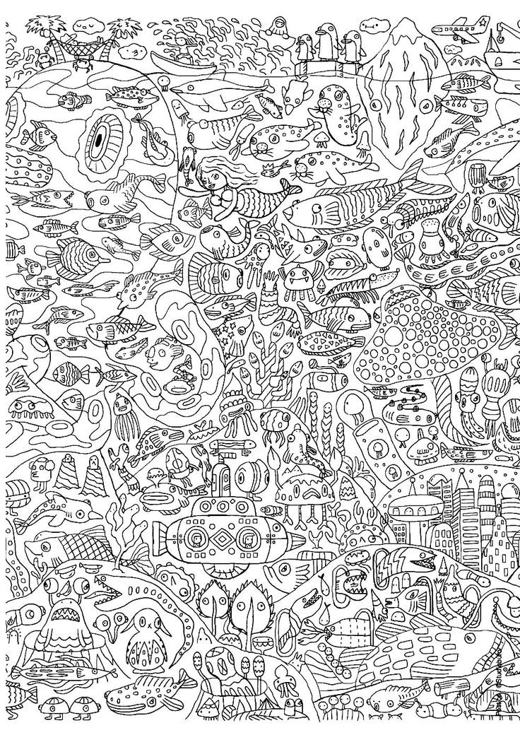 8.5 X 11 Free Coloring Sheets Kids Under The Sea
 Pour imprimer ce coloriage gratuit coloriage pour adultes