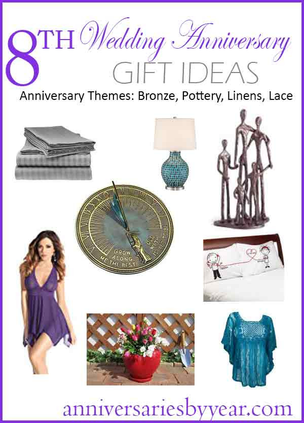 8 Year Anniversary Gift Ideas
 8th Anniversary Eight Wedding Anniversary Gift Ideas