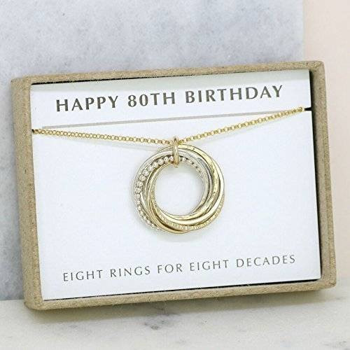 80th Birthday Gifts For Grandma
 Amazon 80th birthday t 80th birthday necklace