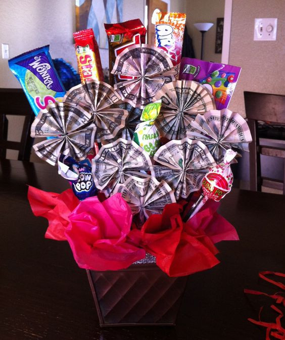 8Th Grade Girl Graduation Gift Ideas
 Money candy bouquet I made this for my niece as a t