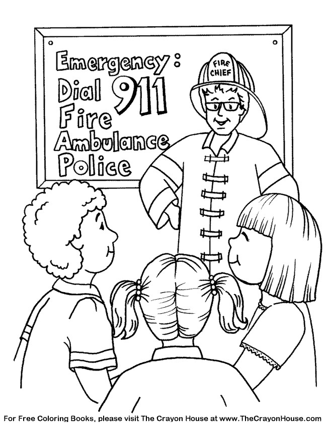 911 Coloring Book Pages
 School Bus Safety Coloring Pages AZ Coloring Pages