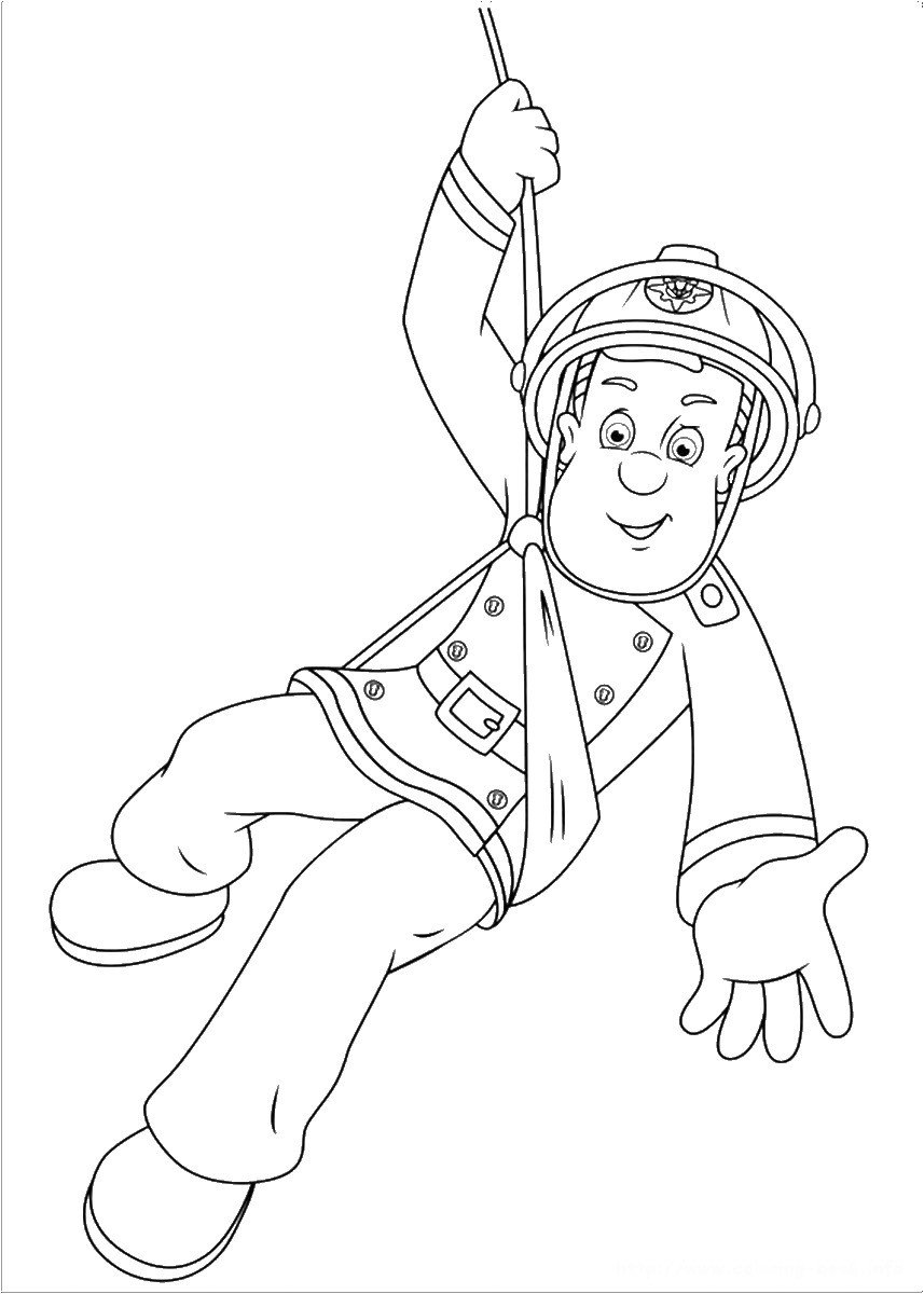 A Coloring Book
 Fireman Sam Coloring Pages