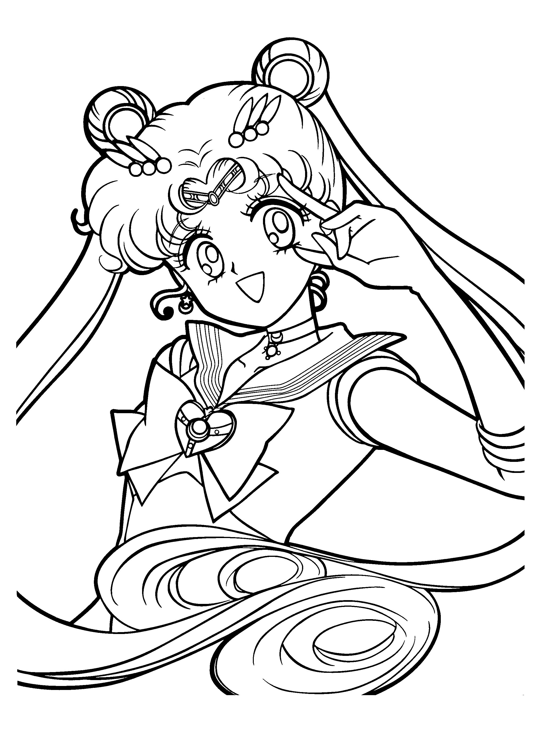 A Coloring Book
 Sailor Moon Crystal Coloring Pages Download