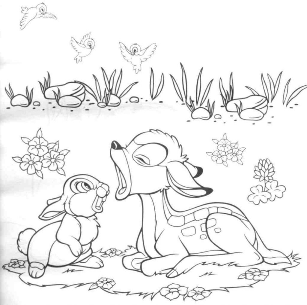 A Coloring Book
 Free Printable Bambi Coloring Pages For Kids