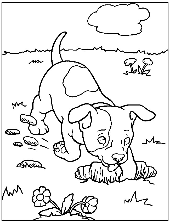 A Dog Coloring Sheets For Kids Of Grantie
 Free Printable Dog Coloring Pages For Kids
