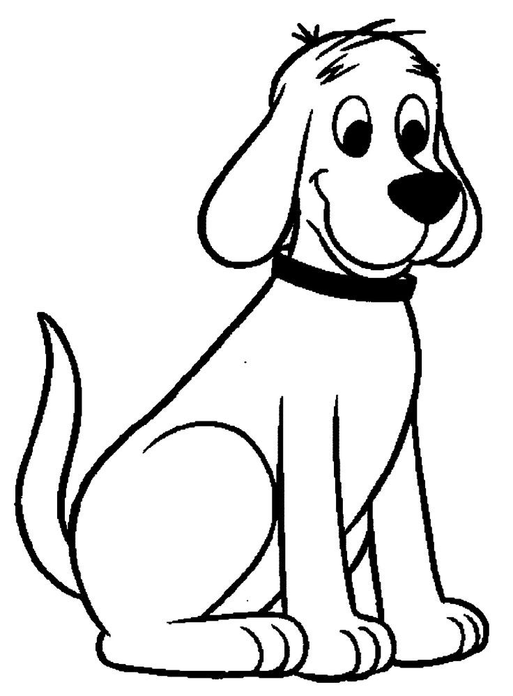 A Dog Coloring Sheets For Kids Of Grantie
 Clifford the Big Red Dog Coloring Pages