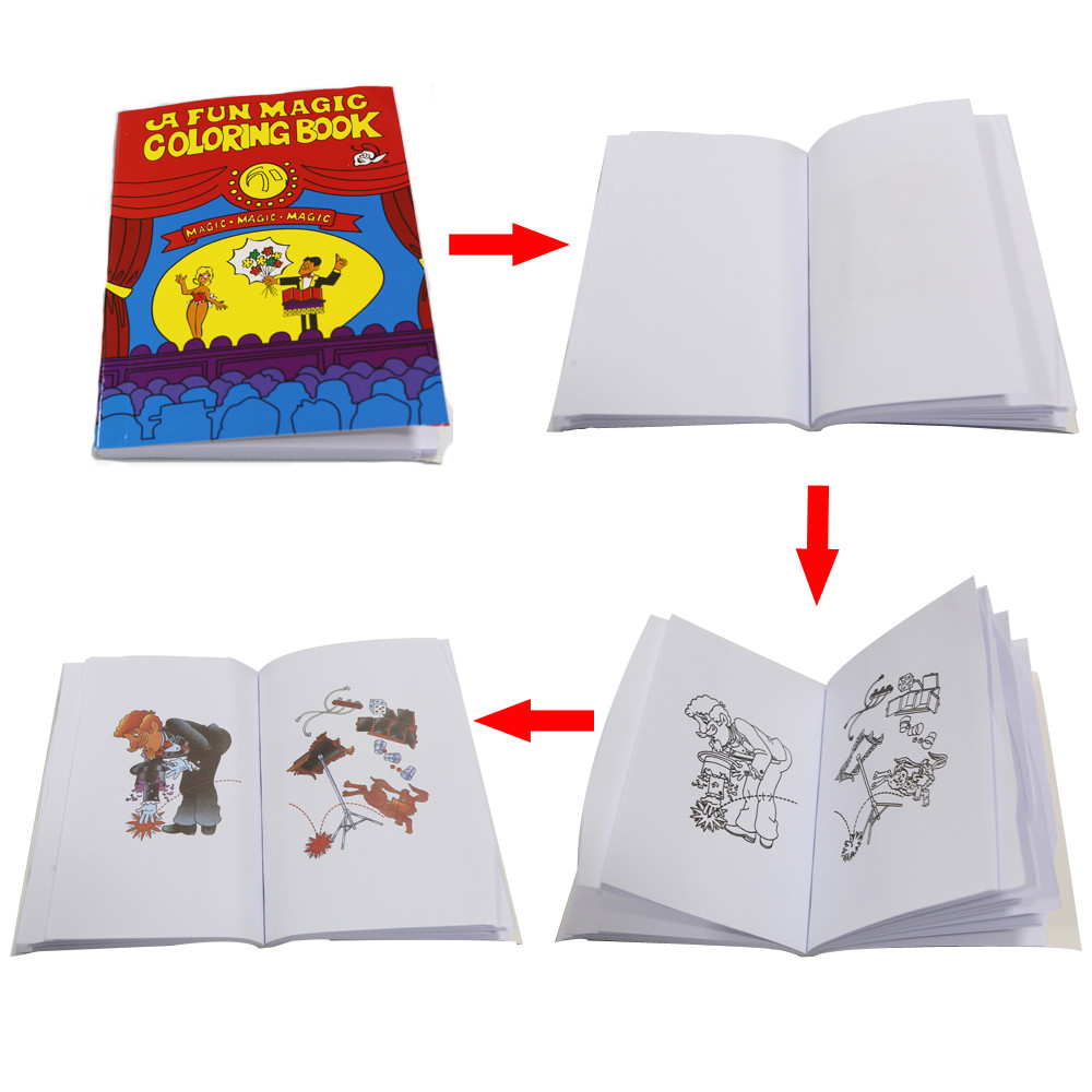 A Fun Magic Coloring Book
 Pcs Fun Magic Coloring Book Mini Size Cm cm Magic Tricks