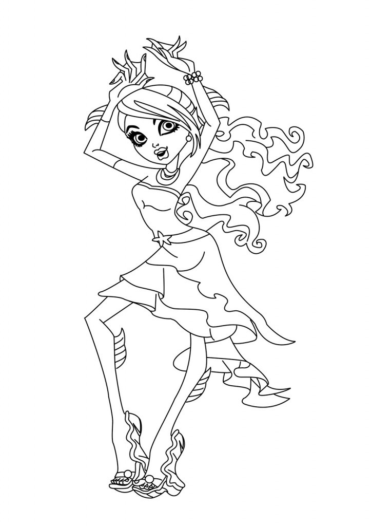 A&amp;P Coloring Book
 Free Printable Monster High Coloring Pages for Kids