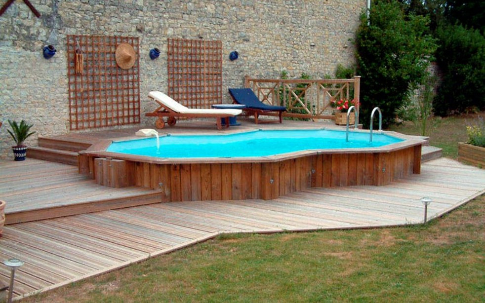 Best ideas about Above Ground Pool Deck
. Save or Pin Ground Pool Deck Ideas from Wood for Relaxation Area Now.