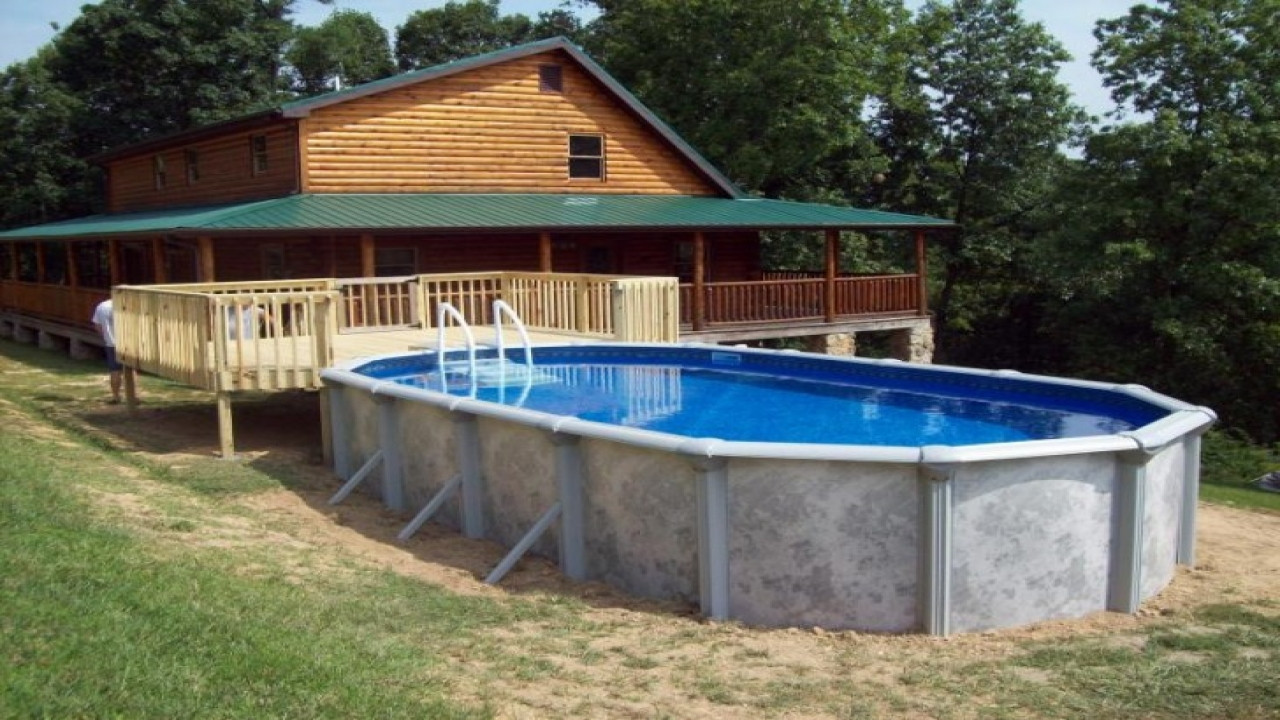 Best ideas about Above Ground Pool Packages
. Save or Pin Waterfall design ideas above ground oval pool packages Now.