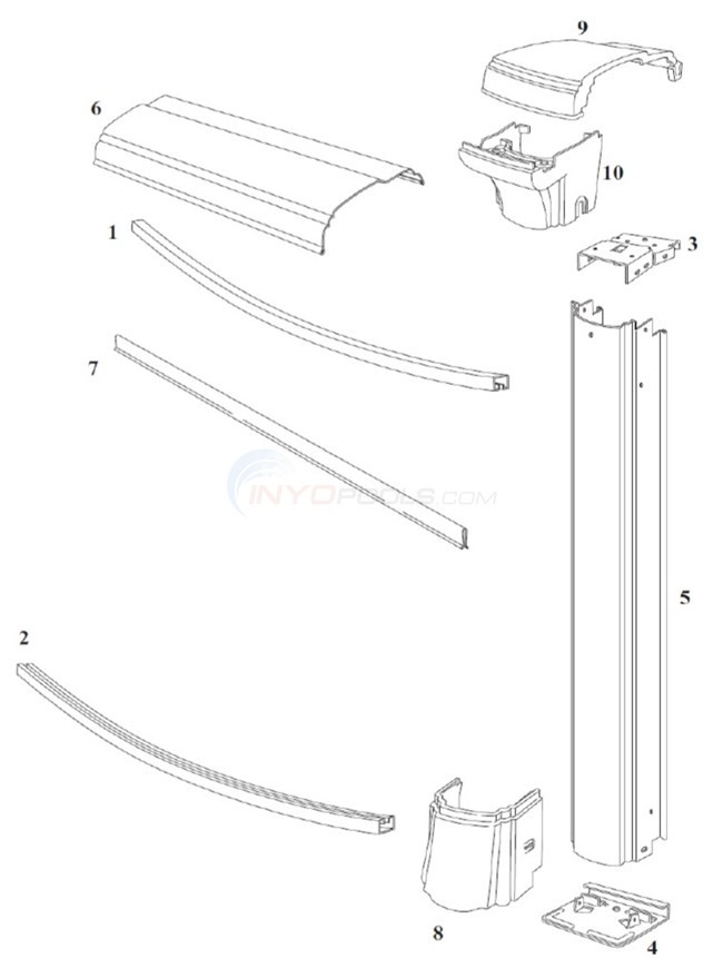 Best ideas about Above Ground Pool Top Rail Replacement Parts
. Save or Pin Summerfield 24 Round 52" Wall Steel Top Rail Steel Now.