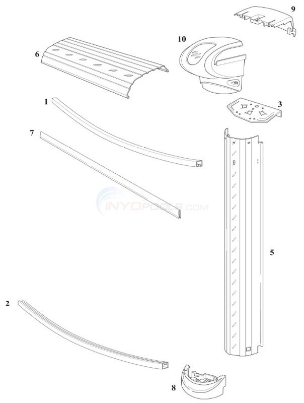 Best ideas about Above Ground Pool Top Rail Replacement Parts
. Save or Pin Heritage 27 Round 52" Wall Resin Top Rail Resin Upright Now.